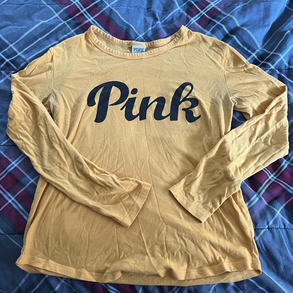 Yellow “Pink” Long Sleeved Top